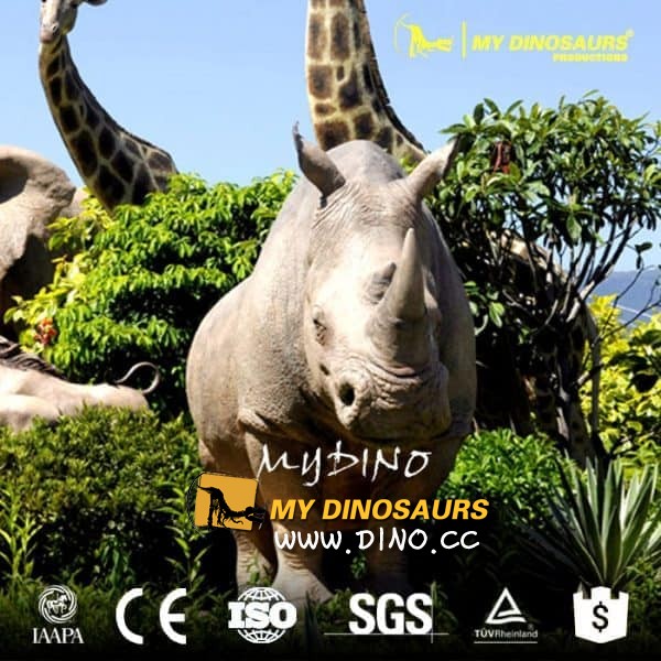  AA-080出售動(dòng)物園仿真動(dòng)物犀牛模型