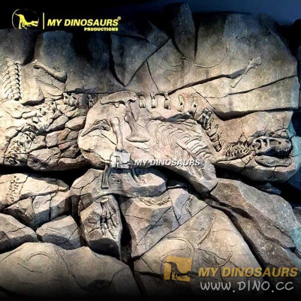 DS-119 定制玻璃鋼恐龍化石墻模型
