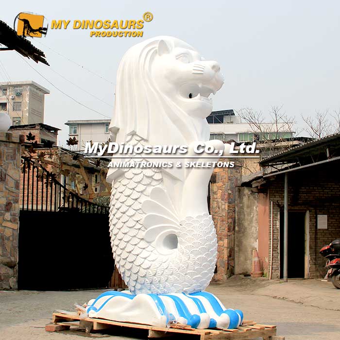 JZ-045 新加坡魚尾獅模型