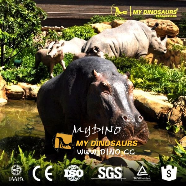 AA-018主題公園裝飾活體動物模型-仿真河馬