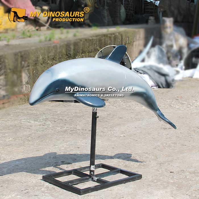 BL-063 新西蘭黑白海豚玻璃鋼仿真模型 海洋生物擺件
