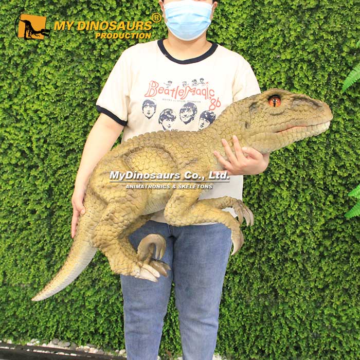 PP-066  仿真軟膠半自動發(fā)聲恐龍玩偶 手操迅猛龍手偶表演道具