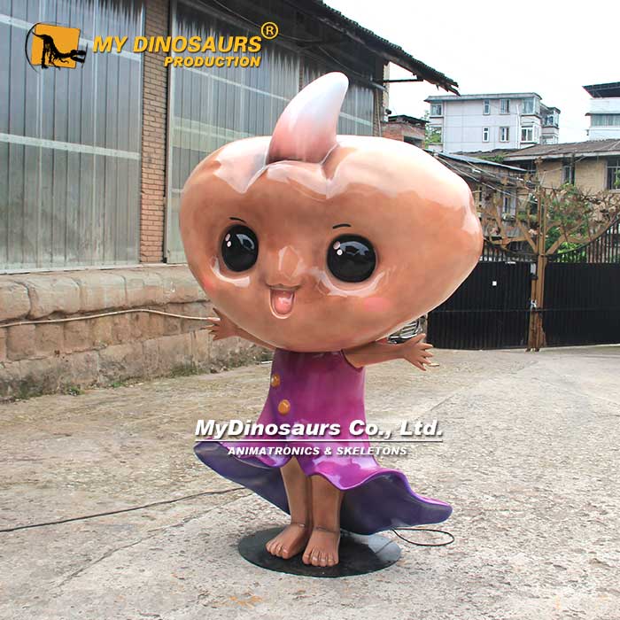 TT-057玻璃鋼材料魔芋花擬人仿真模型 可以發(fā)聲的創(chuàng)意人像互動擺件