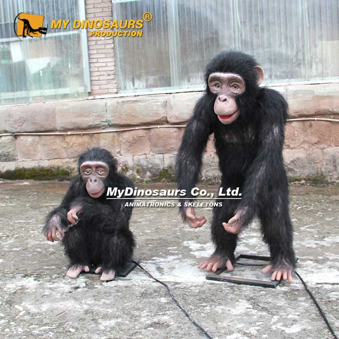 AA-176披毛毛絨仿真電動(dòng)發(fā)聲猴子模型 戶外景區(qū)公園裝飾擺件