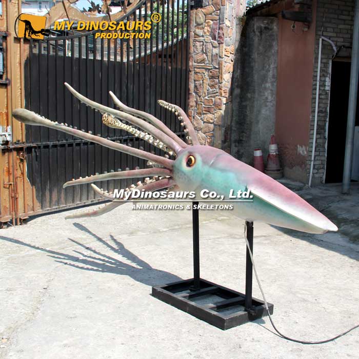 AA-187 軟體硅膠電動動物魷魚模型裝飾擺件