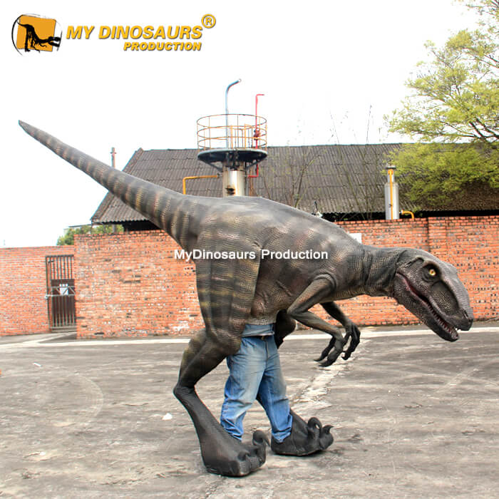 DDC-082 游樂園景區(qū)公園互動(dòng)恐龍皮套 迅猛龍表演服發(fā)聲服飾 支持來圖制作