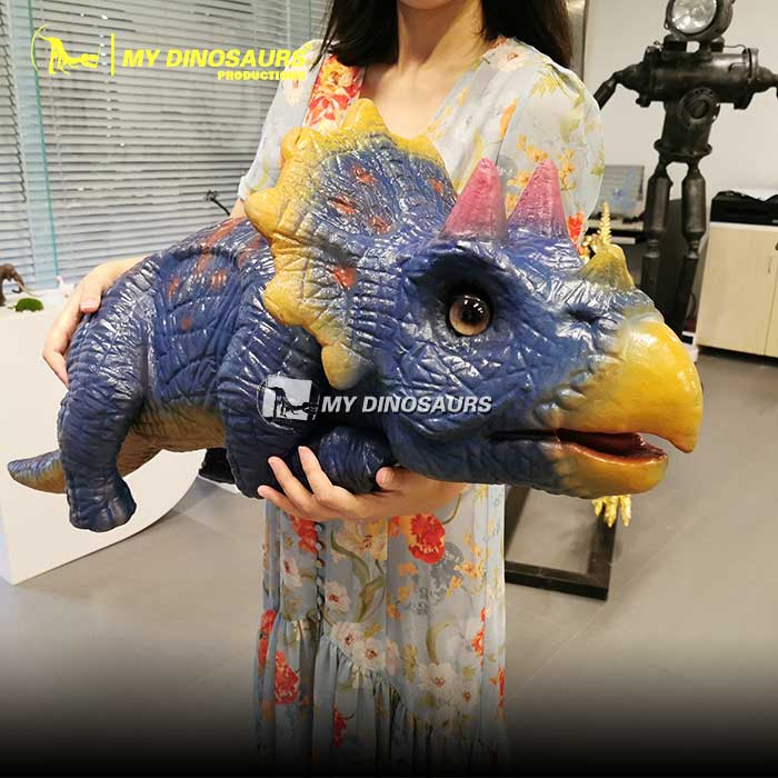 Baby-triceratops-puppet